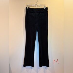 Express Black Velvet Flare Pants